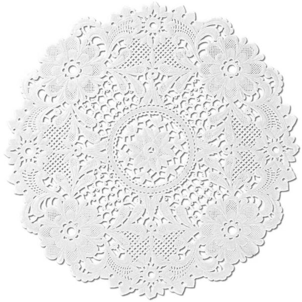 Toalha De Papel Rendada 25cm Relevo 12un